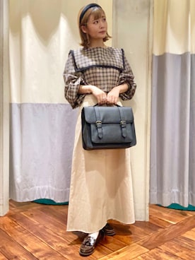 「フレンチガーリー」｜「アイテム（カチューシャ）」を使った、Satomi..さん（レディース・149cm）の秋コーディネート