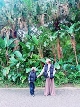 「HARE（ハレ）のアイテム（スラックス）」を使った、Berdyさん（メンズ・170cm）の春コーディネート