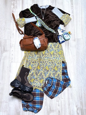 「アイテム（カーゴパンツ）」を使った、Kamicy_suiさん（レディース・153cm）の秋コーディネート