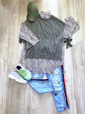 「Desigual（デシグアル）のアイテム（パンツ）」を使った、Kamicy_suiさん（レディース・153cm）の秋コーディネート