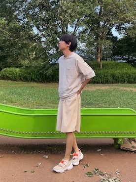 「green label relaxing（グリーンレーベルリラクシング）のアイテム」を使った、ゆうきくんさん（メンズ・163cm）の夏コーディネート