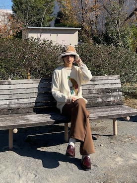 「UGG（アグ）のアイテム」を使った、ゆうきくんさん（メンズ・163cm）の春コーディネート