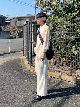 「Hender Scheme（エンダースキーマ）のアイテム（シューズ）」を使った、ゆうきくんさん（メンズ・163cm）の秋コーディネート