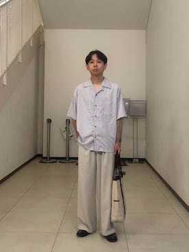 「アイテム（トートバッグ）」を使った、ゆうきくんさん（メンズ・163cm・20代）の夏コーディネート