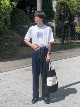 「Hender Scheme（エンダースキーマ）のアイテム（その他シューズ）」を使った、ゆうきくんさん（メンズ・163cm）の秋コーディネート