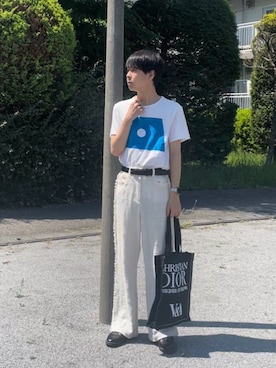 「Hender Scheme（エンダースキーマ）のアイテム（その他シューズ）」を使った、ゆうきくんさん（メンズ・163cm）の夏コーディネート