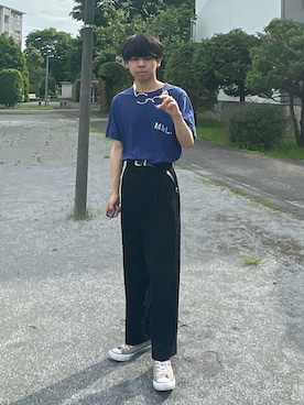 「MHL.」｜「アイテム（その他）」を使った、ゆうきくんさん（メンズ・163cm）の春コーディネート