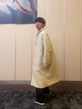 「アイテム（ステンカラーコート）」を使った、ゆうきくんさん（メンズ・163cm）の秋コーディネート