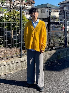 「重ね着ベストシーズン」｜「アイテム（その他シューズ）」を使った、ゆうきくんさん（メンズ・163cm）の秋コーディネート