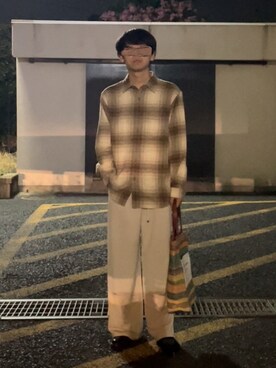 「URBAN RESEARCH（アーバンリサーチ）のアイテム（スラックス）」を使った、ゆうきくんさん（メンズ・163cm）の秋コーディネート