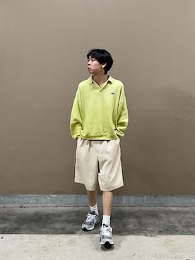 「アイテム（ポロシャツ）」を使った、ゆうきくんさん（メンズ・163cm）の秋コーディネート