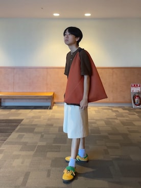 「アイテム（イエロー系）」を使った、ゆうきくんさん（メンズ・163cm・20代）の秋コーディネート