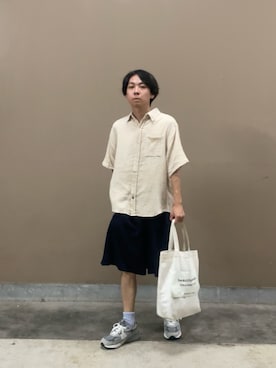「アイテム（トートバッグ）」を使った、ゆうきくんさん（メンズ・163cm・20代）の夏コーディネート