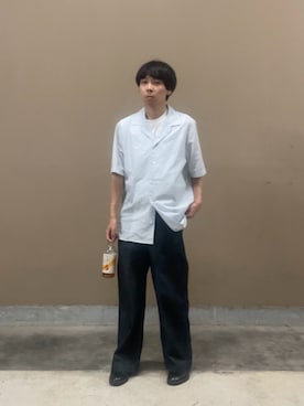 「Hender Scheme（エンダースキーマ）のアイテム（シューズ）」を使った、ゆうきくんさん（メンズ・163cm）の秋コーディネート