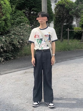 「UNIQLO（ユニクロ）のアイテム（バッグ）」を使った、ゆうきくんさん（メンズ・163cm）の夏コーディネート