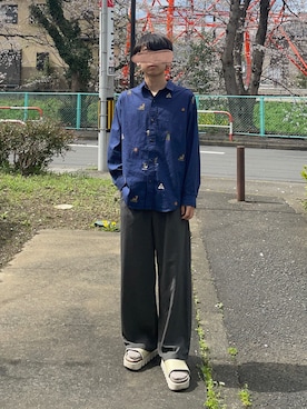 「URBAN RESEARCH（アーバンリサーチ）のアイテム（スラックス）」を使った、ゆうきくんさん（メンズ・163cm）の春コーディネート