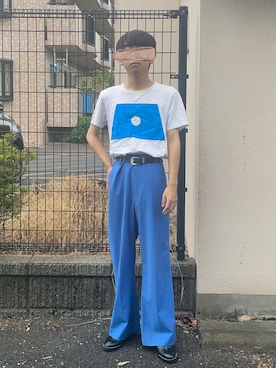 「JW Anderson（ジェイダブリューアンダーソン）のアイテム（トップス）」を使った、ゆうきくんさん（メンズ・163cm）の秋コーディネート