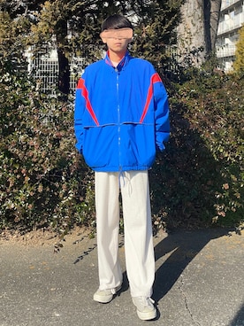 「大学生」｜「アイテム（ナイロンジャケット）」を使った、ゆうきくんさん（メンズ・163cm）の冬コーディネート