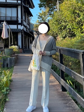 「LOWRYS FARM（ローリーズファーム）のセンタープレスカラーフレアパンツ　870189（その他パンツ）」を使った、k_yanさん（レディース・164cm）の秋コーディネート