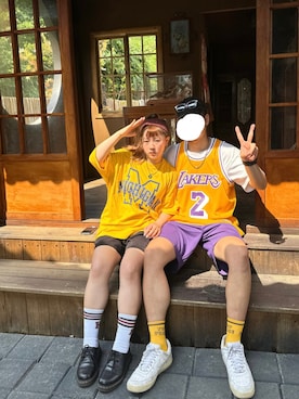 「旅遊」｜Kさん（レディース・155cm）の夏コーディネート