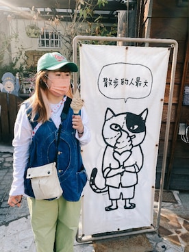 「旅遊」｜Kさん（レディース・155cm）の冬コーディネート