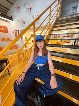 「旅遊」｜Kさん（レディース・155cm）の夏コーディネート