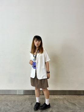 「西裝外套」｜Kさん（レディース・155cm）の春コーディネート