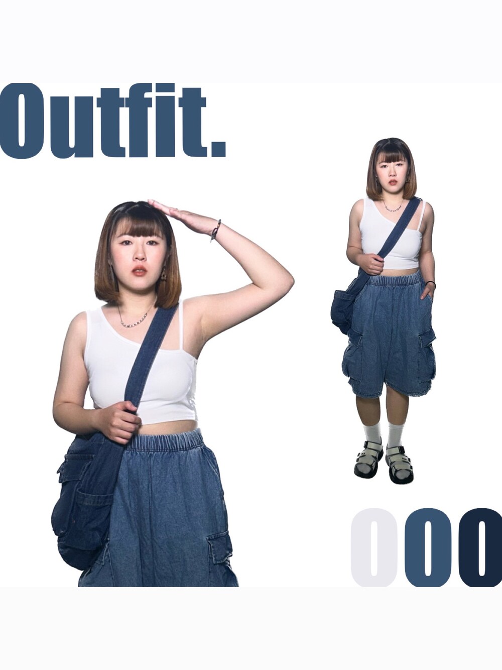 「大人カジュアル、休日スタイル、春服、outfit、牛仔褲、五分褲、休閒、旅遊、夏コーデ、短髮、穿搭」｜「NEW BALANCEのアイテム（シューズ、ホワイト系）」を使った、Kさん（レディース・155cm）の冬コーディネートの1枚目の写真