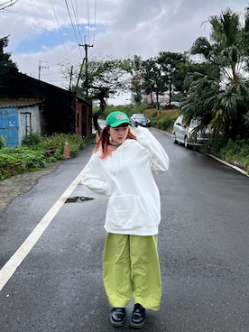 「綠色」｜Kさん（レディース・155cm）の冬コーディネート