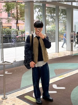 「Hissoのアイテム」を使った、Allison_thmさん（メンズ・178cm）の春コーディネート