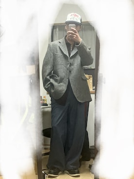 「Parts Lab.（パーツラボ）のアイテム」を使った、どらどら×2さん（メンズ・180cm）の春コーディネート