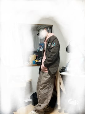 「KAMIYA（カミヤ）のアイテム」を使った、どらどら×2さん（メンズ・180cm）の秋コーディネート