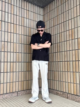 「A4A（エーフォーエー）のアイテム」を使った、幸太郎さん（メンズ・170cm）の夏コーディネート