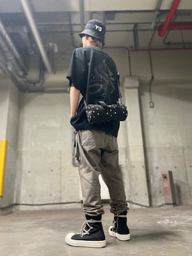「RICK OWENS DRKSHDW」｜幸太郎さん（メンズ・170cm）の春コーディネート