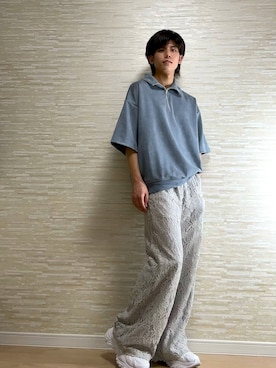 CLEL】Loose Cord lace flare Pants/ルーズコードレースフレア
