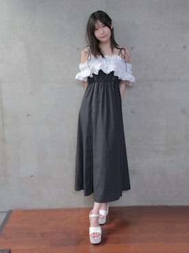 「アイテム（ワンピース/ドレス）」を使った、Ayaさん（レディース・165cm・10代）の夏コーディネート