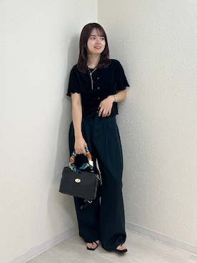 「アイテム（バンダナ/スカーフ）」を使った、ncy03さん（レディース・158cm・20代）の夏コーディネート
