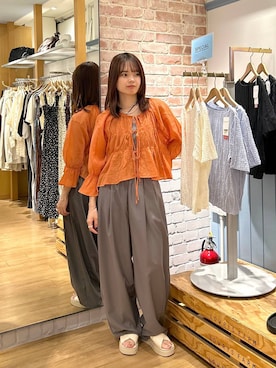 「アイテム（キャミソール、その他）」を使った、ncy03さん（レディース・158cm）の夏コーディネート