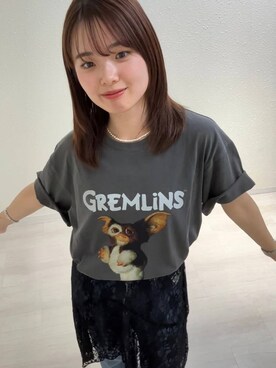 「LOWRYS FARM（ローリーズファーム）のマルチWAYレーススカート　497453（スカート）」を使った、ncy03さん（レディース・158cm）の夏コーディネート
