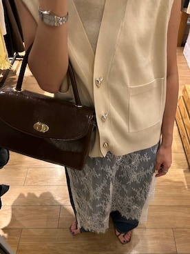 「LOWRYS FARM（ローリーズファーム）のアイテム（ベルト）」を使った、ncy03さん（レディース・158cm）の夏コーディネート