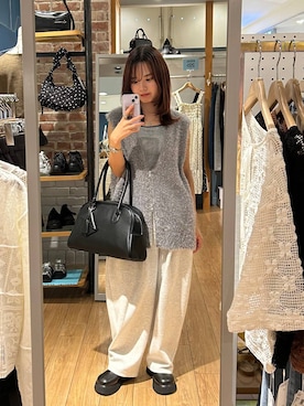 「LOWRYS FARM（ローリーズファーム）のステンレスプレートネックレス　973053（ネックレス）」を使った、ncy03さん（レディース・158cm）の秋コーディネート