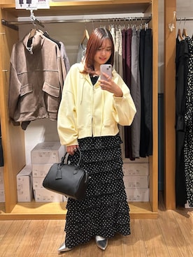 「LOWRYS FARM（ローリーズファーム）のステンレスプレートネックレス　973053（ネックレス）」を使った、ncy03さん（レディース・158cm）の秋コーディネート