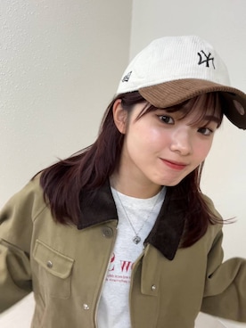 「LOWRYS FARM（ローリーズファーム）のステンレスプレートネックレス　973053（ネックレス）」を使った、ncy03さん（レディース・158cm）の秋コーディネート