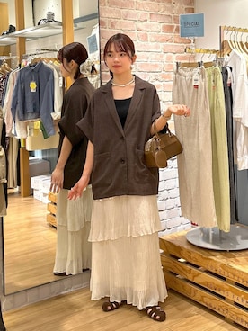 「アイテム（シュシュ）」を使った、ncy03さん（レディース・158cm・20代）の夏コーディネート