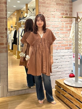 「アイテム（シュシュ）」を使った、ncy03さん（レディース・158cm・20代）の夏コーディネート
