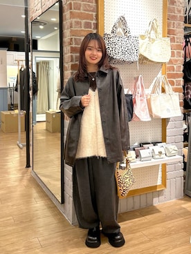 「アイテム（カバーオール）」を使った、ncy03さん（レディース・158cm）の秋コーディネート