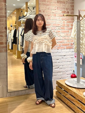 「アイテム（シュシュ）」を使った、ncy03さん（レディース・158cm・20代）の夏コーディネート