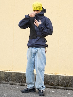 「アイテム（ナイロンジャケット）」を使った、KAITOさん（メンズ・171cm）の秋コーディネート