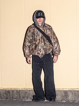 「WOOLRICH（ウールリッチ）のアイテム」を使った、KAITOさん（メンズ・171cm）の冬コーディネート