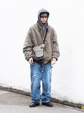 「アイテム（パーカー）」を使った、KAITOさん（メンズ・171cm）の冬コーディネート
